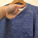 Gilly Hicks  / HOLLISTER Blue Cutout V Back Sleep Pajama PJ Sweatshirt Crewneck Photo 3