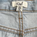 easel  Denim Shorts Stars Light Wash Distressed Frayed Edge Women’s Size Medium M Photo 4