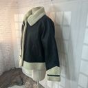 Universal Threads Universal Thread Black Sherpa Wide Collar Lined Zip Up Jacket Size Large Photo 3