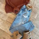 American Eagle  Mom jeans and brown cropped sweater bundle Photo 0