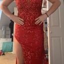 Prom Dress Red Size L Photo 2