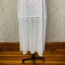 LIONESS  Cross Back Layered Folk Midaxi Dress in White Boho Size US Small Photo 6