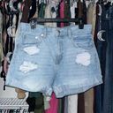 Aeropostale high waisted light wash distressed mom shorts *size 10* Photo 0