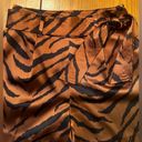 White House | Black Market  Tiger Print 5” High Waisted Belted Satin Shorts Size 2 Photo 6