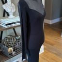 ALLSAINTS  Flete Sheer Panelled Bodycon Midi Dress Black Womens Size Medium Photo 5