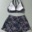 Draper James Navy Blue Floral Bikini Top and Swim-Skirt Bathing Suit Bottoms Coords Matching Set 🌸 Photo 3