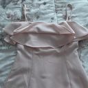 Karl Lagerfeld Paris Blush Pink Bodycon Ruffle Spaghetti Straps Dress, size 2 Photo 11