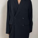 Wilfred  Aritzia CHERRELLE Black Double Breasted Blazer Jacket Size S Photo 9