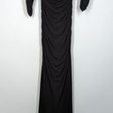 Badgley Mischka  Belle of the Ball Off The Shoulder Gown Black Dress Size 4 Photo 3