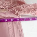 Arizona Jeans Pink Long Sleeve Lace Flowy Blouse Photo 9