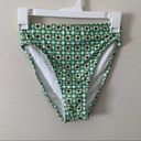 Modcloth NWOT  The Frankly High Waisted Bikini Bottoms Green Retro Daisy Print Photo 26