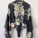 Rococo  Sand Black Floral Aita Bodysuit Photo 6