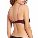 Kona Sol  Burgundy Pink Colorblock Square Neck Bandeau Bikini Swim Top Sz Medium Photo 9