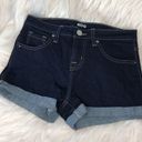 Urban Outfitters BDG  Mid Rise Alexa Shortie Denim Dark Wash Jean Shorts size 26 Photo 9