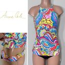 Anne cole New.  colorful tankini set. L-top/M-bottom. Retails $139 Photo 1