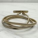 The Bar Vintage Buckle Gold Tone Coil Stretch Cinch Belt Size XS Small S Womens Photo 3