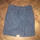 Chico's Chico’s 0 flat front chambray pencil skirt Photo 0