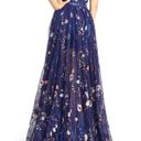 Mac Duggal NWT  Embroidered Bustier Gown Dress Indigo Photo 4