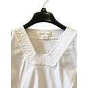 Kate Spade  Broome Street White Peplum Top sz xs cotton ruffle babydoll Photo 2