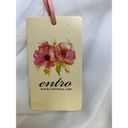 Entro  Boho Floral Mini Dress White Size Medium NWT Photo 4