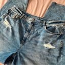 American Eagle  High Waisted Mom Straight Jeans Blue Photo 1