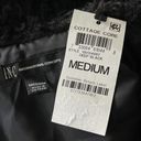 INC  Medium Faux Fur Vest Full-Zip Sleeveless Lined Pockets Collared Black New Photo 8