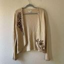 Coldwater Creek  beaded Y2k vintage open cardigan size large Photo 0