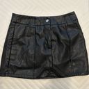 Et Clet  Leather Mini Skirt Photo 0