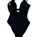 ANDIE  Swim Black Santorini Keyhole Knot One Piece Swimsuit Sz M NWT Photo 5