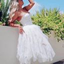 White Tulle Dress Size M Photo 0