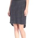 Vince  100% Linen Tank Dress in Navy Blue with White Stripes - Size L Photo 0