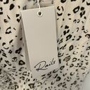 Rails  Karla White Mocha Leopard Blouson Dress Photo 10