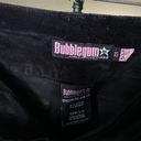 Bubblegum Vintage Y2K  black velour flared pocket jeans low rise sz 24 Photo 3