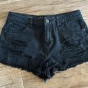 Volcom  brand high waisted Jean shorts with distressed look Photo 0