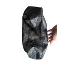 Krass&co American Leather . Black Floral Tooled Leather Zip Tote Bag Shoulder Bag Black Photo 3