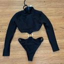 Gigi c black long sleeve one piece swimsuit Size XS Photo 0