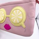 Betsey Johnson wristlet handbag lemon sunglasses pink lips Photo 7