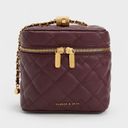 Charles and Keith  burgundy purse  Photo 4