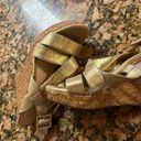 Jessica Simpson Gold cork wedges  Photo 3