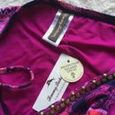 Tommy Bahama Purple Wild Orchid Jacobean Floral Paisley Studded Bikini Bottoms Photo 5