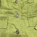 Chico's  Vintage Y2K Retro Boho Casual Denim Jacket Sage Green Size 2 Photo 1