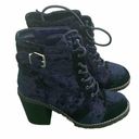 Shoedazzle Carryn Bootie Blue Suede Size 8 Shoe Dazzle Photo 0