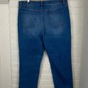 Talbots NWOT  Classic Denim Wash Straight Leg Cropped Jeans Size 14 Photo 8