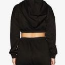 Naked Wardrobe  Black Pullover Cropped Sweatshirt Photo 1