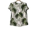 Hilary Radley  | WOMEN’S V-NECK SHORT SLEEVE BLOUSE TROPICAL PRINT SIZE M Photo 7