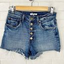 sts blue  Stitch Fix Kate High Rise Button Fly Denim Shorts Size 27 Photo 0