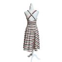 Hutch  Tiffany Striped Jacquard Sleeveless Fit Flare Womens Size 4 Midi Pockets Photo 3