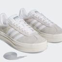 Adidas NWT  Gazelle Bold Shoes Grey Two/Cloud White/Core White W5 Photo 7