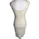 Soprano  Ivory Layered Lace Bodycon Tank Dress Photo 3