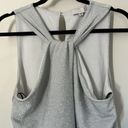 Ro & De  silver shimmer metallic sleeveless twist front top sz Medium Photo 3